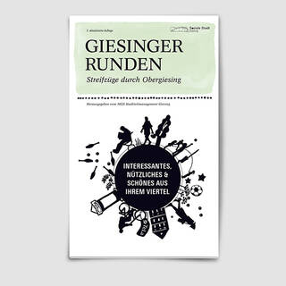 Titelseite der 2. aktualisierten Auflage des  Stadtteilführers "Giesinger Runden" aus 2020